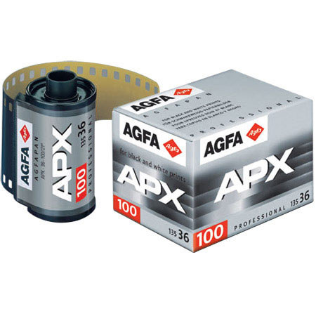 Agfa Agfapan APX 100 Black & White Negative Film ISO 100, 35mm Size, 36 Exposure