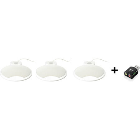 AKG Acoustics AKG CBL 410 PCC Conference Microphone Set, White