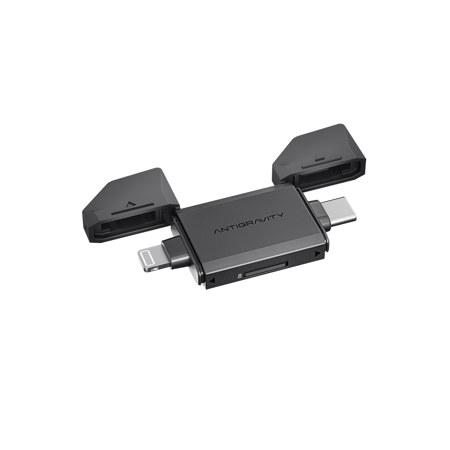Antigravity Quick Reader USB-C/Lightning microSD Card Reader