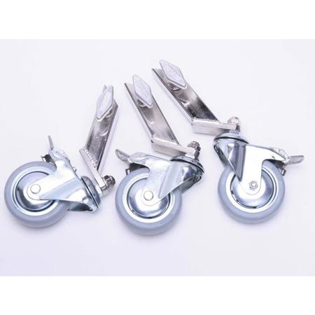 American Grip 3/4" Leg Adapter Wheels, 3", Set of 3