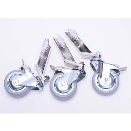 American Grip 1" Leg Adapter Wheels, 4", Set of 3