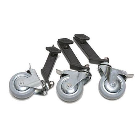 American Grip 1" Leg Adaptor Wheels for Overhead Light Stands, 4" Dia., Set of 3