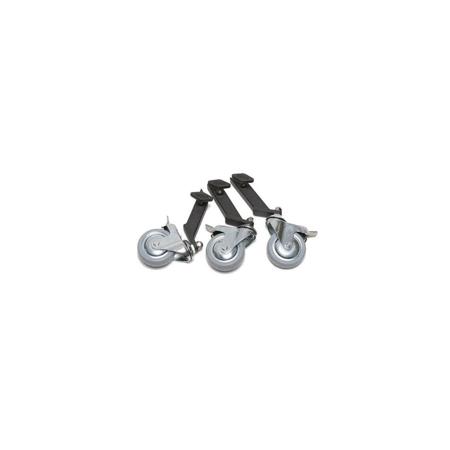 American Grip 1" Leg Adapter Wheels, 4" Diameter, Set of 3, Open Box