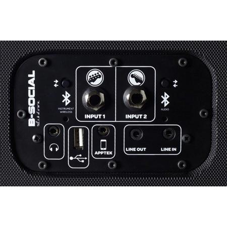 Ashdown B-Social 75W Stereo Bass Amplifier with Bluetooth and USB, Black
