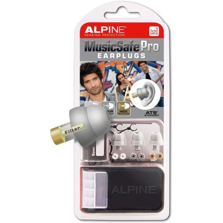 Alpine Hearing Protection MusicSafe Pro Multi-Attenuator Molded Earplug Kit, SLV