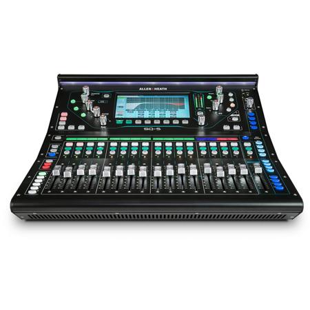 Allen & Heath SQ-5 48-Channel/36-Bus Digital Mixer with 16+1 Motorized Faders and 6 Layers, 8 Softkeys