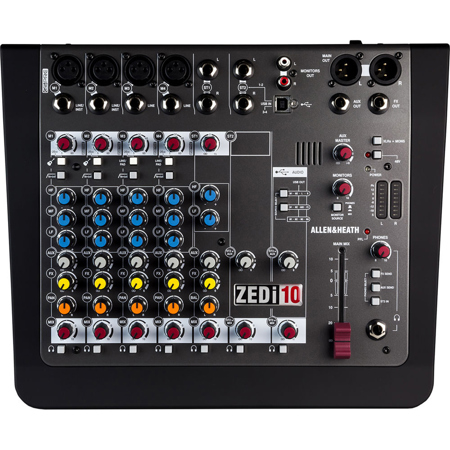 Allen & Heath ZEDi-10 10 Input Hybrid Compact Mixer / 4x4 USB