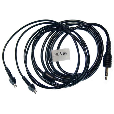 Audio Implements HDS-94 Cord "D" Straight Stereo Double Ear "Y" 1/8" (3.5mm) Mini Plug