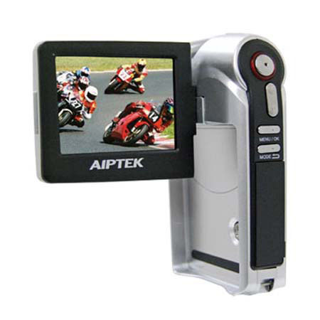 Aiptek HD-1 720P 16:9 High Definition SDHC Memory Card Camcorder with Built-in 1GB Storage, 2.4" Swivel-Reversible LCD, MP3 Player, 4x Digital Zoom