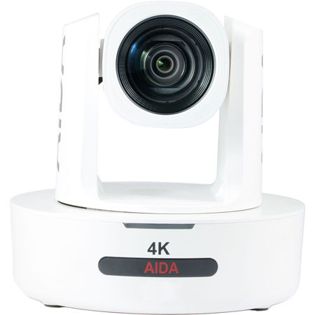 AIDA PTZ4K-NDI-X12W 4K NDI|HX Conference 12x PTZ Camera, White