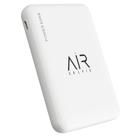 AirSelfie AIR Universal 5000mAh Power Bank, White
