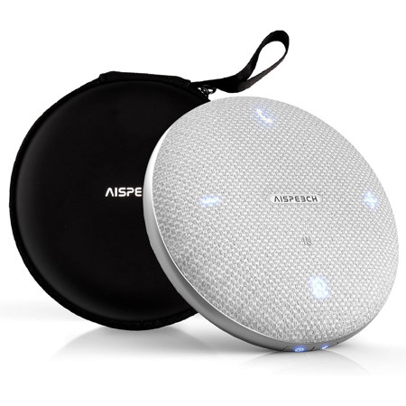 AISpeech M4 Noise Cancelling 360 Degree Conference Speakerphone Gray
