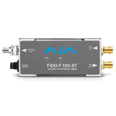 AJA FIDO-T-12G-ST 1-Channel 12G-SDI to Single Mode ST Fiber Transmitter