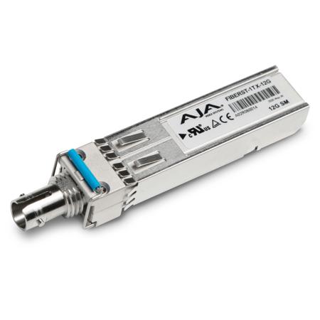 AJA 1-Channel 12G-SDI Single Mode ST Fiber Transmitter SFP