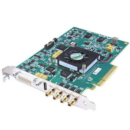 AJA KONA 4 4K, 2K, 3G/Dual-Link HD/HD/SD 10-Bit PCIe Card, No Bracket, No Cable