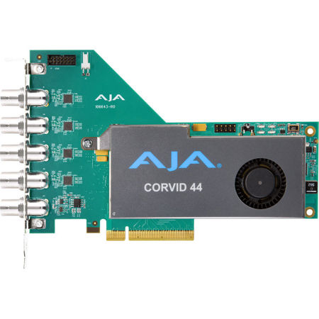 AJA Corvid 44 BNC Flexible Multi-Format I/O Card with Fan