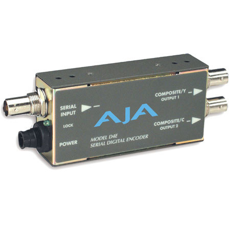 AJA D4E SDI to Composite or S-Video Transcoder