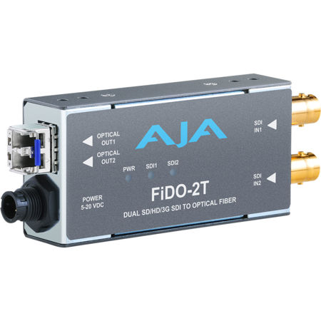 AJA FiDO Dual Channel SDI to LC Fiber Mini Converter with CWDM