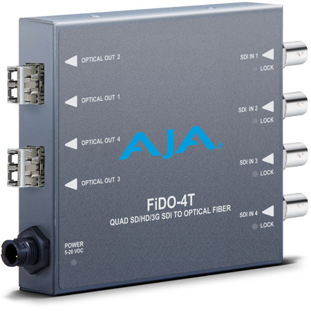 AJA FiDO-4T 4-channel 3G-SDI to LC Optical Fiber