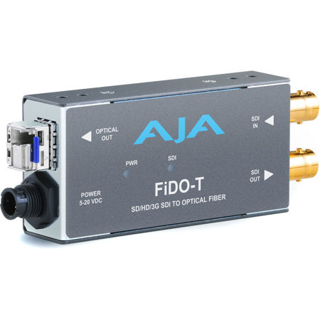 AJA Single Channel SDI to LC Fiber Converter with Multi-Mode SFP Module