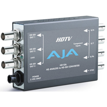 AJA HDTV 10-bit Analog-to-Digital Converter f/12 Volts