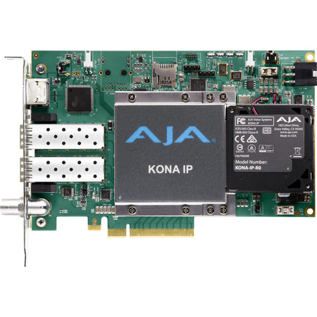 AJA KONA IP Video/Audio I/O Card with 8-Lane PCIe 2.0 and HDMI Monitoring Output