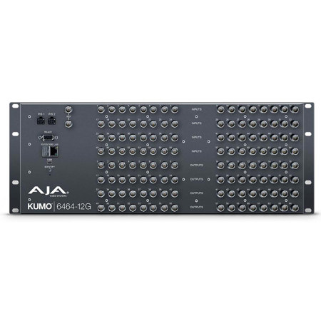 AJA KUMO 6464-12G Compact 64x64 12G-SDI 4RU Router