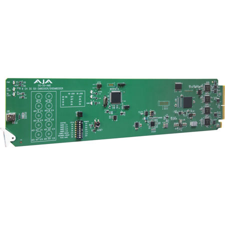 AJA OG-3G-AMD 3G-SDI 8-Ch 24-bit AES Embedder/Disembedder, DashBoard Support
