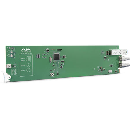 AJA OG-FIDO-2R-12G openGear 2-Channel Single Mode LC Fiber to 12G-SDI Receiver