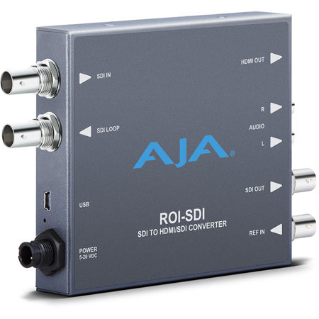 AJA ROI-SDI 3G-SDI to HDMI/3G-SDI Scan Converter with ROI Scaling