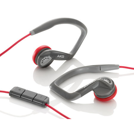 AKG K 326 In-Ear Bud Sport Headphones, Red