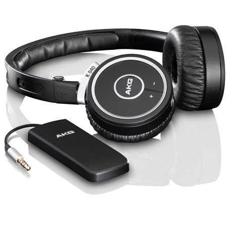AKG K480KL High-Performance Kleer Wireless Mini Headphones, Black