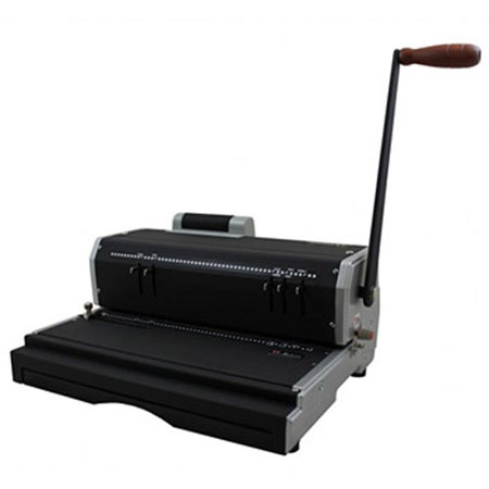 Akiles CoilMac-ER Manual Punch & Electric Inserter Binding Machine, Round Hole