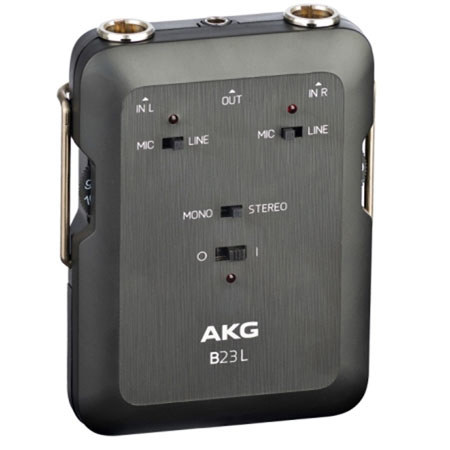 AKG Acoustics B23 L Phantom Power Supply and 2 Channel Mini Recording Mixer