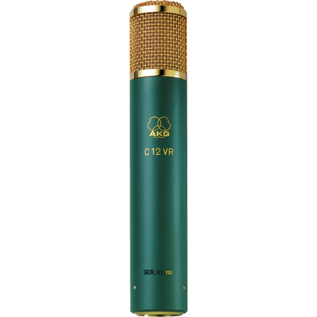 AKG C12 VR Reference Multi-Pattern Tube Studio Condenser Mic, Green