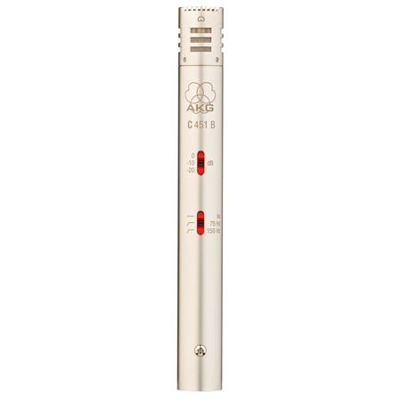 AKG C451 B Reference Small-Diaphragm Studio Condenser Microphone, Satin Nickel