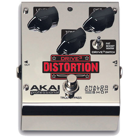 Akai Drive3 Distortion Analog Custom Shop Guitar Pedal