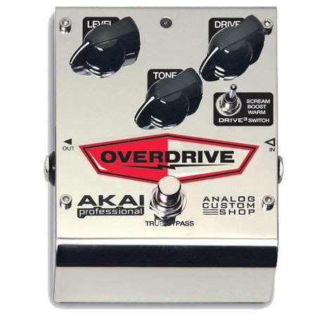 Akai Drive3 Overdrive Analog Custom Shop Guitar Pedal
