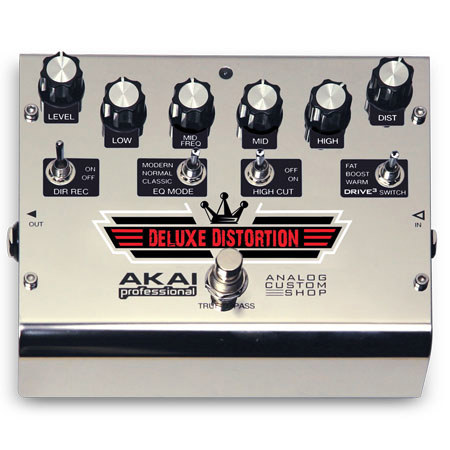 Akai Deluxe Distortion Guitar Effects Pedal