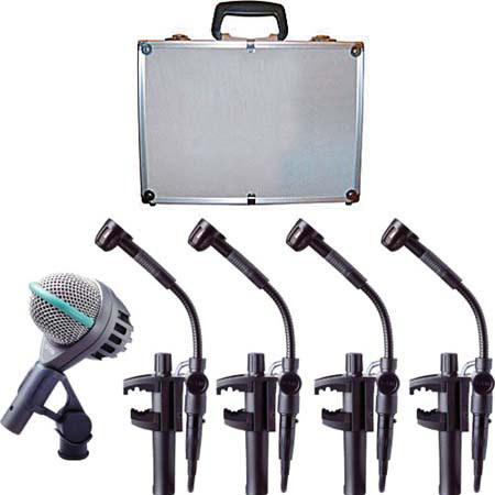 AKG Acoustics AKG Drum Set II, Drum and Percussion Microphone Package with Case