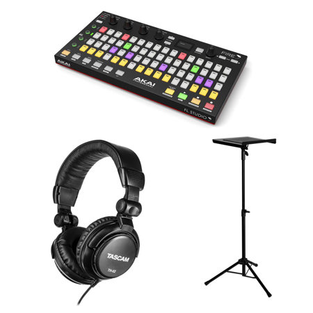 Akai Fire Performance Controller for FL Studio with Laptop Stand