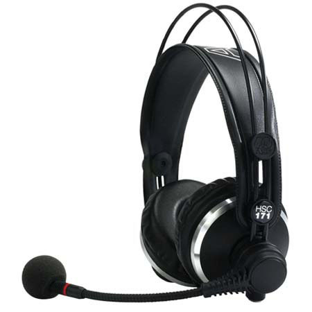 AKG HSC 171 Professional Broadcast On Ear Headsets with Condenser Microphone