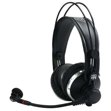 AKG HSD 171 Professional Broadcast On Ear Headsets with Dynamic Microphone