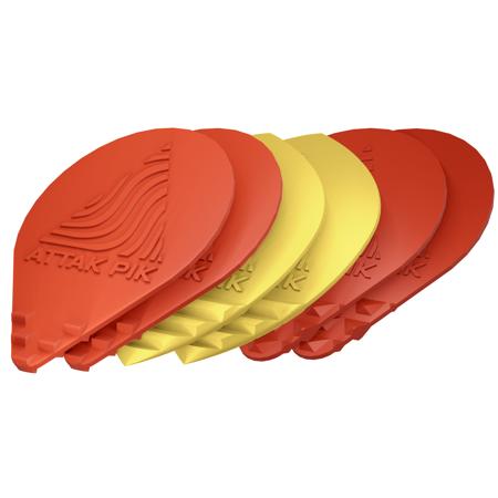 Acoustik Attak The Battle Pack Guitar Picks w/2x Attak,2x Ambush,2x Blade,6-Pack