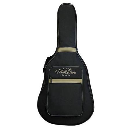 Art & Lutherie Reinforced Gig Bag with Logo for Americana Dreadnought Guitars, Black