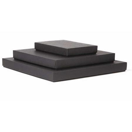 Tap Deluxe Black Boxes, Size 8.5x10.5x1" Color: Black.