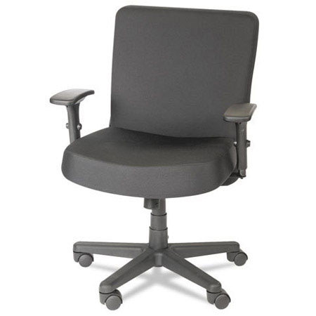 Alera CP210 Plus XL Series Big & Tall Mid-Back Task Chair, Black