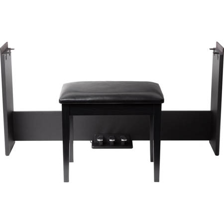Alesis AHB-1 Home Accessory Bundle with Wooden Piano Stand, 3 Pedals and Bench