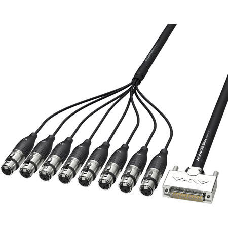 Alva Audio 9.8' Analog Multi-Core Cable, D-Sub25 Male to 8x XLR Female
