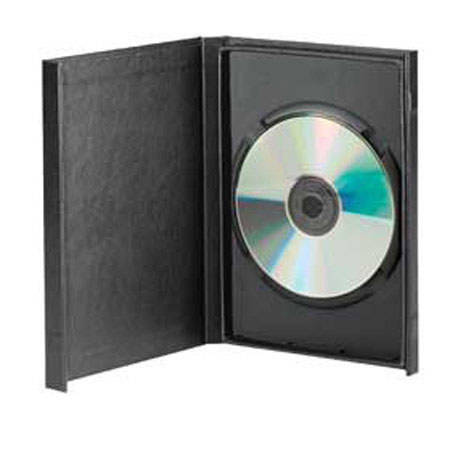 TAP Sonoma Designer Bonded Leather CD / DVD Holder, Magnetic closure, Color: Black.